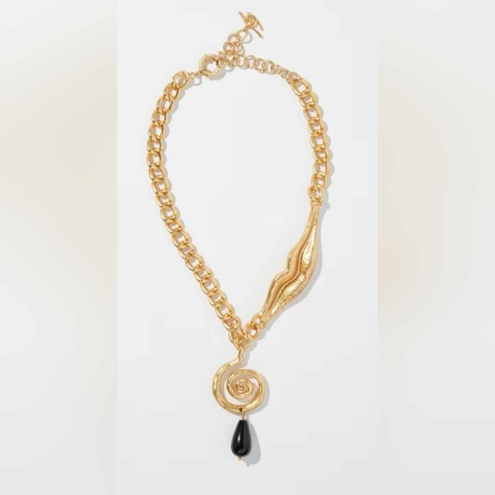 SET OF 2! Chico's "Gold Ebellished" Statement Necklace